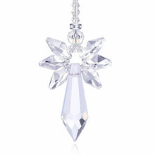 Load image into Gallery viewer, H&amp;D Crystal Guardian Angel Suncatcher Car Charm for Rear View Mirror Home Garden Hanging Decoration Gift (Chakra)