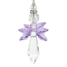 Load image into Gallery viewer, H&amp;D Crystal Guardian Angel Suncatcher Car Charm for Rear View Mirror Home Garden Hanging Decoration Gift (Chakra)